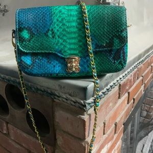 Python snakeskin custom made bag